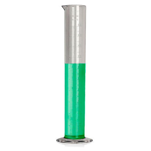 23142. PROBETA (MEDIDA CILINDRICA) DE POLIMETILPENTANO 500ML, GRADUACIONES 5ML BEL-ART