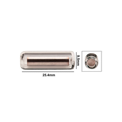 5078. BARRA MAGNETICA ENCAPSULADA EN VIDRIO 9.5 X 25.4MM - BEL-ART