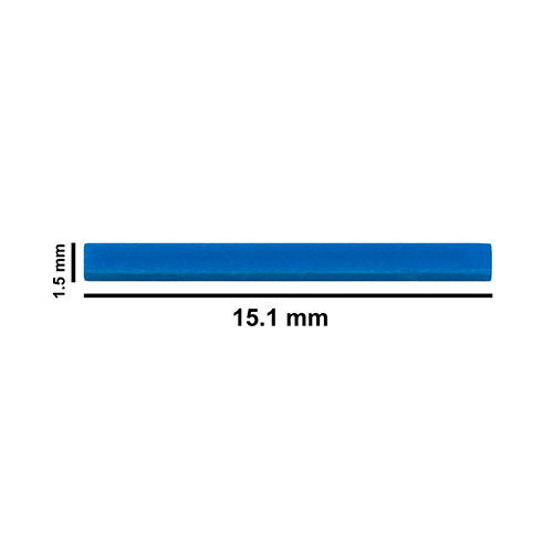 5163. BARRA MAGNETICA DE TEFLON 1.5 X 15.1MM MICRO AZUL PAQUETE C/2 PIEZAS - BEL-ART