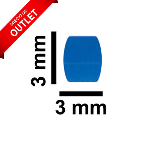 5168. BARRA MAGNETICA DE TEFLON 3 X 3MM MICRO AZUL - BEL-ART