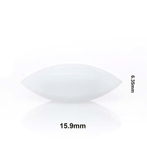 5183. BARRA MAGNETICA FORMA HUEVO DE TEFLON 6.35 X 15.9MM BLANCA - BEL-ART