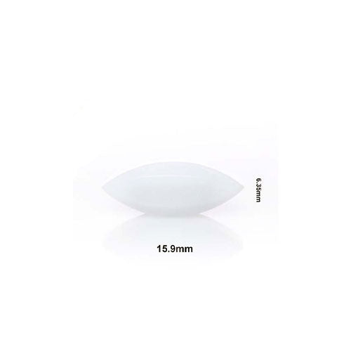 5183. BARRA MAGNETICA FORMA HUEVO DE TEFLON 6.35 X 15.9MM BLANCA - BEL-ART