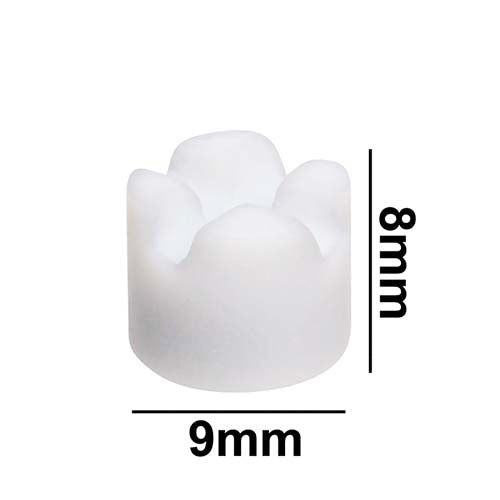 50536. BARRA MAGNETICA DE TEFLON P/CELDAS 8 X 9MM BLANCA - BEL-ART