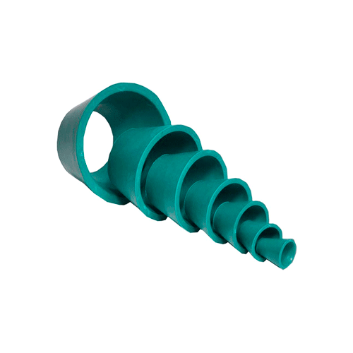 27797. JUEGO DE ADAPTADORES DE FILTRO, DE GOMA SINTETICA VERDE ESTERILIZABLE EN AUTOCLAVE, MEDIDAS SURTIDAS C/7 UNITED SCIENTIFIC