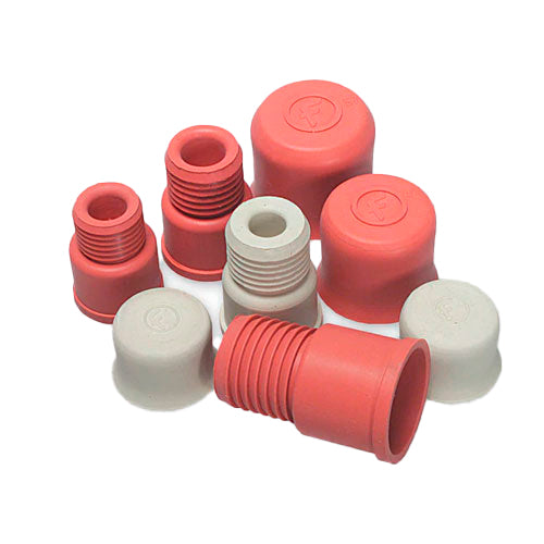 31448. TAPON DE GOMA COLOR ROJO 9.5X17MM TURNOVER C/20 FISHERBRAND