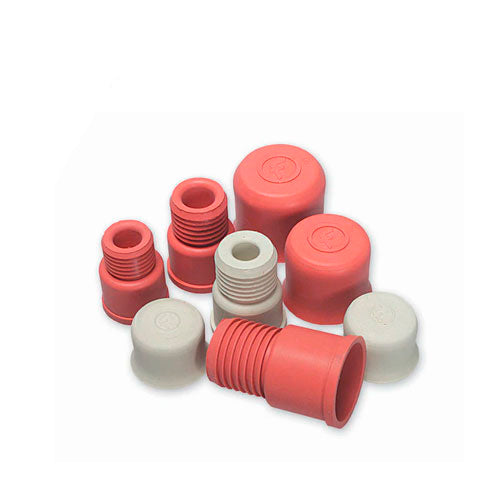 31461. TAPON DE GOMA COLOR ROJO 11X21MM TURNOVER C/10 FISHERBRAND