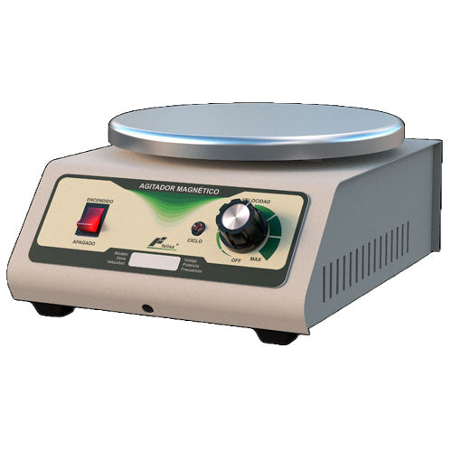 30088. AGITADOR MAGNETICO 100-1500RPM, PLATO CIRCULAR DE ACERO ALUMINIO 18CM 120V FELISA