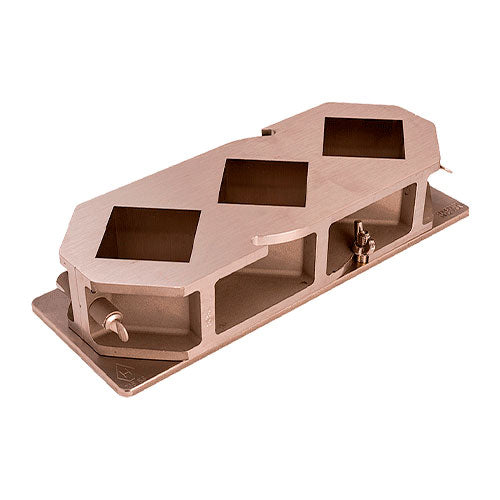 9159. MOLDE DE ACERO INOXIDABLE P/CUBO DE CEMENTO 2"  - HUMBOLDT