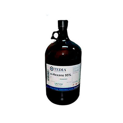 1798. N-HEXANO AL 95% GRADO GC FRASCO DE 4LT - TEDIA