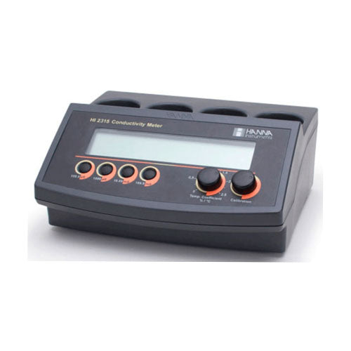 51778. MEDIDOR DE CONDUCTIVIDAD DE MESA C/ATC MEDICION EN 4 RANGOS  0-1999US/CM, 0.0-199.9MS/CM, 0.0-199.9US/CM, 0.00-19.99MS/CM - HANNA