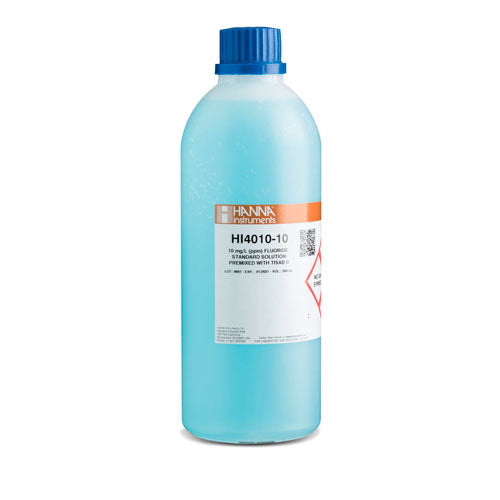 30704. STD FLUORURO 10PPM P/ISE C/TISAB II 10PPM 500ML HANNA