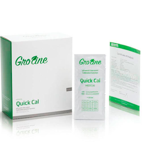 30695. SOLUCION DE CALIBRACION RAPIDA P/MEDIDORES DE PH Y CE DE LA LINEA GROLINE 25 X 20ML HANNA