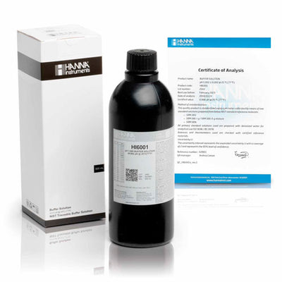 55089. SOLUCION BUFFER PH 1.000, 25°C DE CALIBRACION MILESIMAL 500ML HANNA