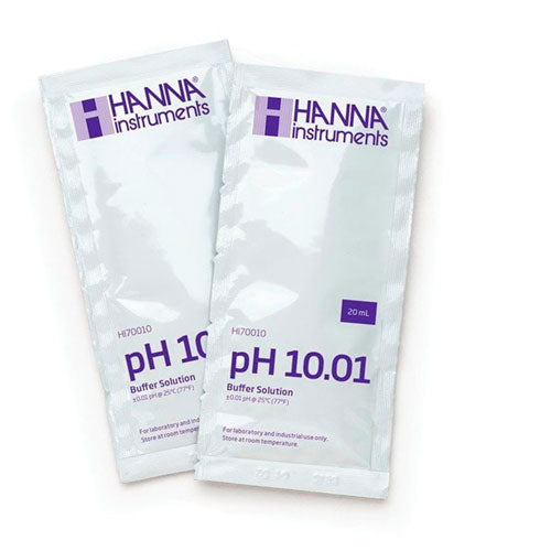 30687. SOLUCION BUFFER PH 10.01 DE CALIBRACION C/25 SOBRES DE 20ML HANNA