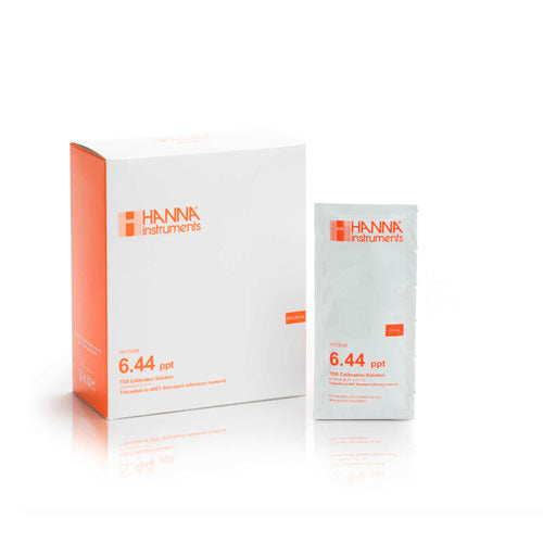 30708. STD TDS 6.44G/L TRAZABLE A NIST C/25 SOBRES DE 20ML HANNA