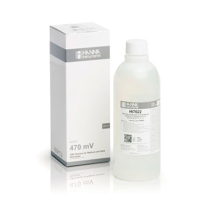 55103. SOLUCION DE VERIFICACION ORP 470MV, 25°C 500ML HANNA