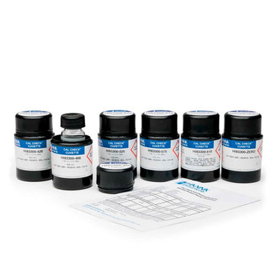55049. KIT DE ESTANDARES CALCHECK (0NM, 420NM, 466NM, 525NM, 610NM) P/FOTOMETRO MULTIPARAMETRICO HI83300 HANNA