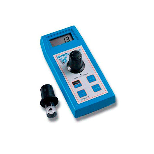 24337. FOTOMETRO PORTATIL P/SULFATOS 0-150PPM, 0-150MG C/REACTIVOS P/100 PRUEBAS HANNA