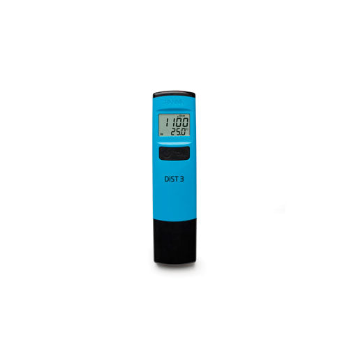 52263. MEDIDOR DE CONDUCTIVIDAD DE BOLSILLO DIST 3 A PRUEBA DE AGUA C/COMPENSACION DE TEMPERATURA 0-2000 USC/CM - HANNA