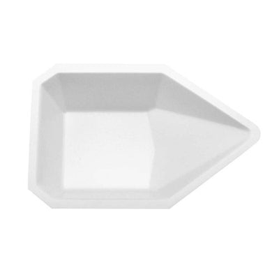 29702. PLATILLO DE POLIESTIRENO BLANCO P/PESAR MEDIANO 83 X 132 X 26MM ANTIESTATICO C/500 HEATHROW
