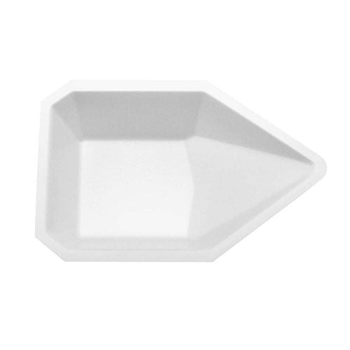 29702. PLATILLO DE POLIESTIRENO BLANCO P/PESAR MEDIANO 83 X 132 X 26MM ANTIESTATICO C/500 HEATHROW