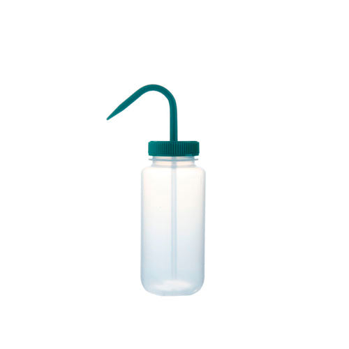 24028. PIZETA (FRASCO LAVADOR) 500ML BOCA ANCHA SALIDA SUPERIOR C/TAPA VERDE, LDPE C/6 HEATHROW