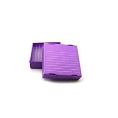 50676. CAJA DE ALMACENAMIENTO EN CONGELADOR TRUE NORTH P/81 TUBOS DE 1.5/2.0ML, DE POLIPROPILENO CORRUGADO COLOR MORADO - HEATHROW