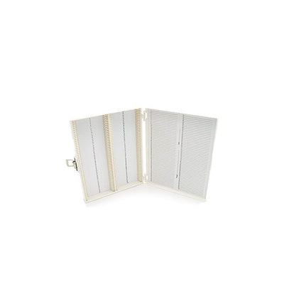 4236. CAJA P/100 LAMINILLAS COLOR BLANCO, INTERIOR CORCHO C/BROCHE - HEATHROW