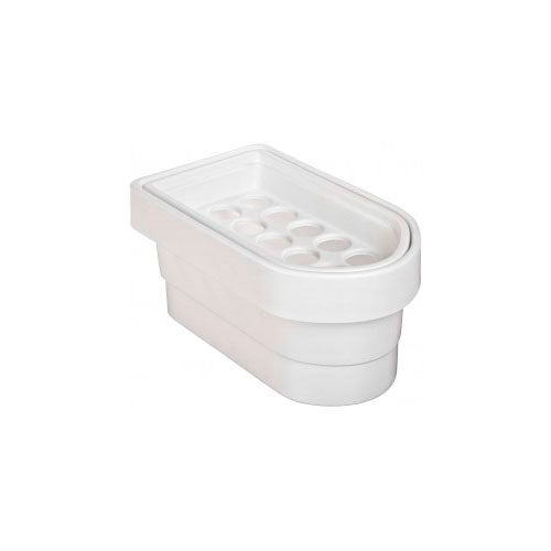 24021. GRADILLA P/15 TUBOS 15/50ML P/REFRIGERADOR, POLIESTIRENO COLOR BLANCO HEATHROW