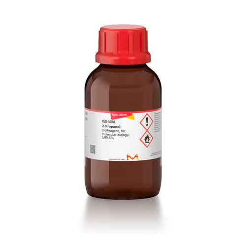 51816. ALCOHOL ISOPROPILICO (2-PROPANOL) P/BIOLOGIA MOLECULAR 99.5% 500ML - SIGMA-ALDRICH