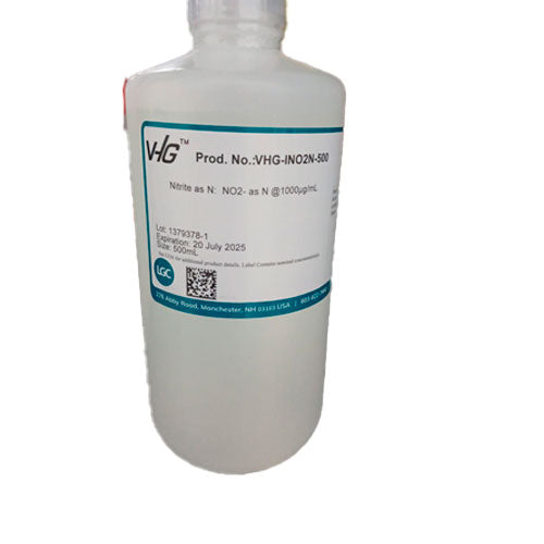 50459. STD NITRITO (AS NO2) 1000ΜG/ML EN H2O 500ML LGC STANDARDS