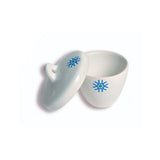 19872. CRISOL DE PORCELANA FORMA ALTA 25ML C/TAPA PAQUETE C/2 PIEZAS - UNITED SCIENTIFIC
