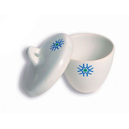 22825. CRISOL DE PORCELANA 250ML FORMA ALTA C/TAPA UNITED SCIENTIFIC