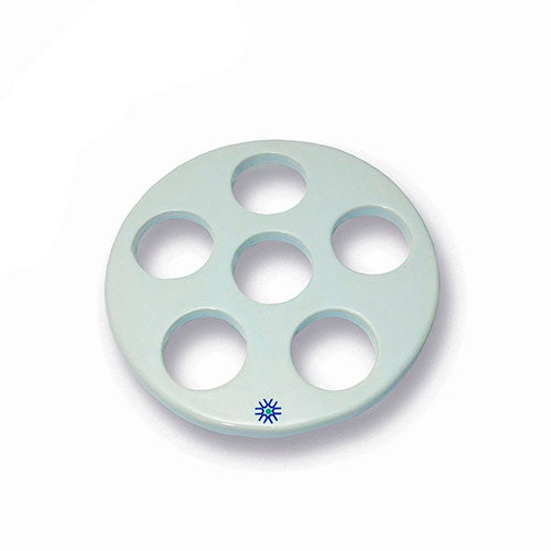 22865. PLACA DE PORCELANA 140MM C/PERFORACIONES PEQUEÑAS UNITED SCIENTIFIC