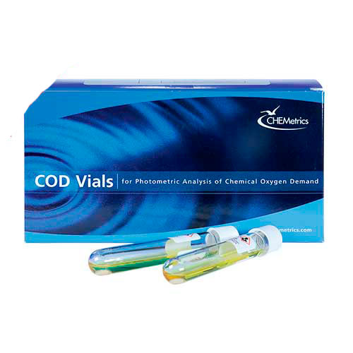 9658. KIT DQO 0-1500PPM (H/R) C/25 VIALES LIBRE DE MERCURIO - CHEMETRICS