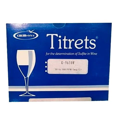 9586. SULFITO EN VINO KIT 50-500PPM - CHEMETRICS