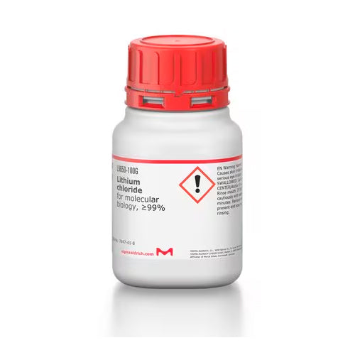 52426. CLORURO LITIO P/BIOLOGIA MOLECULAR 99% 100GR SIGMA-ALDRICH