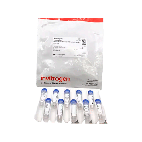 27557. INDICADOR DE SUPEROXIDO MITOCONDRIAL MITOSOX RED P/ADQUISICION DE IMAGENES DE CELULAS VIVAS C/10 VIALES INVITROGEN