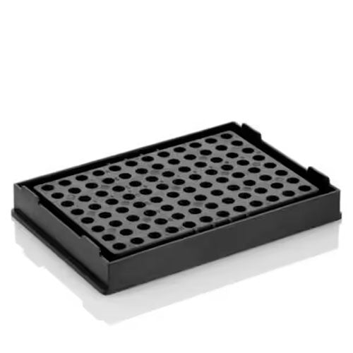 23944. BASE DE SOPORTE DE 96 POZOS MICROAMP P/CONTENER TUBOS DE REACCION, COLOR NEGRO P/USARSE EN TERMOCICLADORES APPLIED BIOSYSTEMS