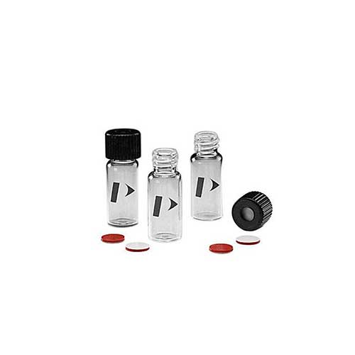 2238. VIAL VIDRIO CLARO 2ML ROSCA 8MM C/100 PERKIN ELMER