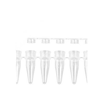 50778. MICROTUBOS 0.2ML DE POLIPROPILENO EN TIRA C/8 TUBOS C/8 TAPAS TIPO DOMO - AXYGEN
