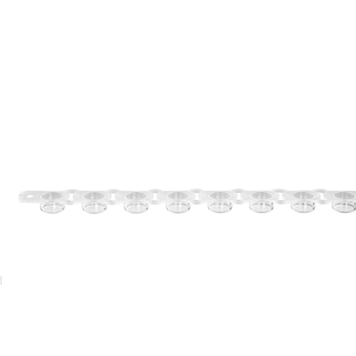 13090. TAPA PLANA P/MICROTUBOS PCR 0.2ML DE POLIPROPILENO ULTRA TRANSPARENTE NO ESTERIL EN TIRA DE 8,  BOLSA C/125 PIEZAS AXYGEN