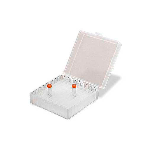 14584. CAJA DE PLASTICO P/100 MICROTUBOS 1.5/2ML C/TAPA MAGNETICA -  SCIENTIFIC INDUSTRIES