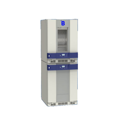 29385. REFRIGERADOR DE BANCO DE SANGRE Y CONGELADOR DE PLASMA 3.74FT3 (106LT) MOD. BF261 R, +2/6°C, -32°C 120V BMEDICAL