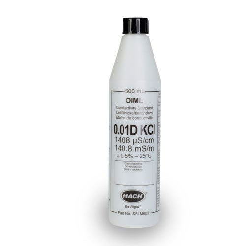 30534. STD CRM DE CONDUCTIVIDAD 1408US/CM 0.01D DE KCL 500ML HACH