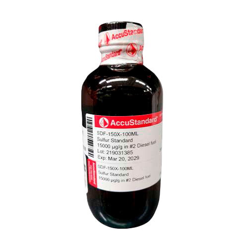 11384. STD AZUFRE 15000UG/G EN COMBUSTIBLE DIESEL #2 100ML - ACCUSTANDARD