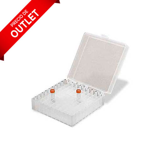 14584. CAJA DE PLASTICO P/100 MICROTUBOS 1.5/2ML C/TAPA MAGNETICA -  SCIENTIFIC INDUSTRIES