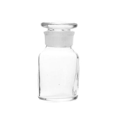 24475. FRASCO DE VIDRIO CLARO 30ML BOCA ANCHA C/TAPON ESMERILADO PAQUETE C/2 PIEZAS  SINOCHEM