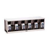29662. ESTANTE DE ACERO INOXIDABLE P/11 TAMICES DE 8PULG 203MM, DE MONTAJE DE PARED GILSON