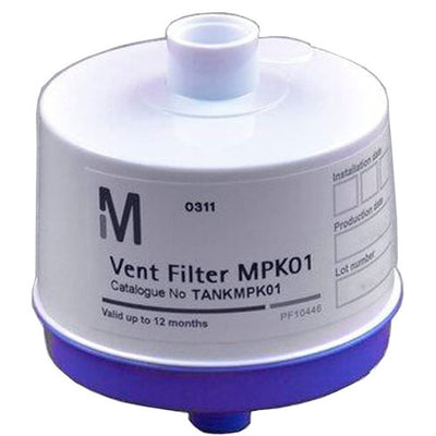 51331. FILTRO DE VENTEO DE CARBON ACTIVADO/LIMA SODADA, 0.45UM P/DEPOSITOS DE POLIETILENO 30/60/100I C/ELIX - MILLIPORE